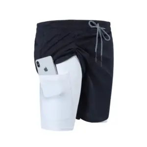 2 in 1 Breathable Workout Gym Shorts