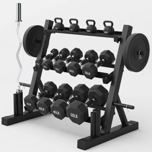 Multifunctional Rack | For Dumbbell, Kettlebell, Bar Holder & Weights