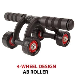 Advanced 4 Wheels Abs Roller with Knee Mat
