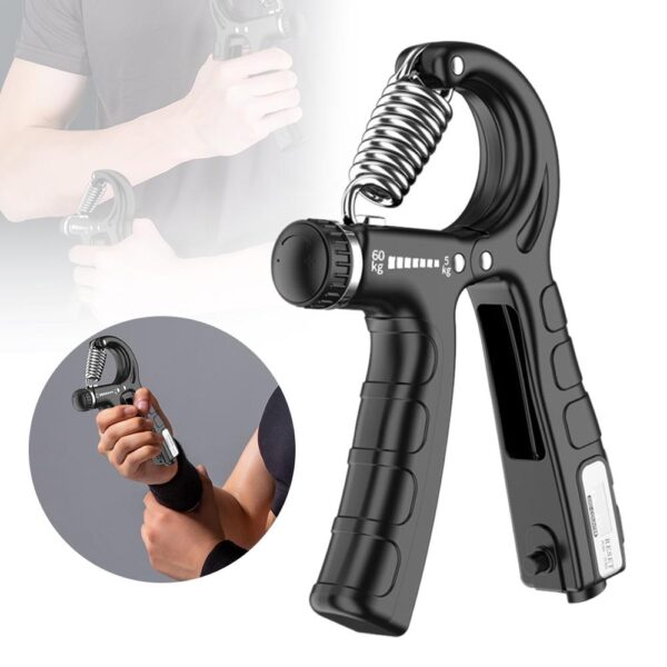5-60KG Adjustable Hand Grip Strengthener | Wrist Forearm Gripper ...